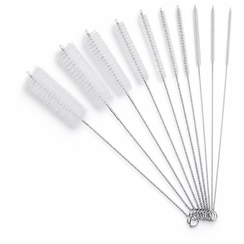 20 Pack Multi-Length Straw Cleaning Brushes, Long Nylon Brushes for Bulk Cleaning & Replacement Needs